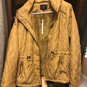 Love tree fur lined jacket